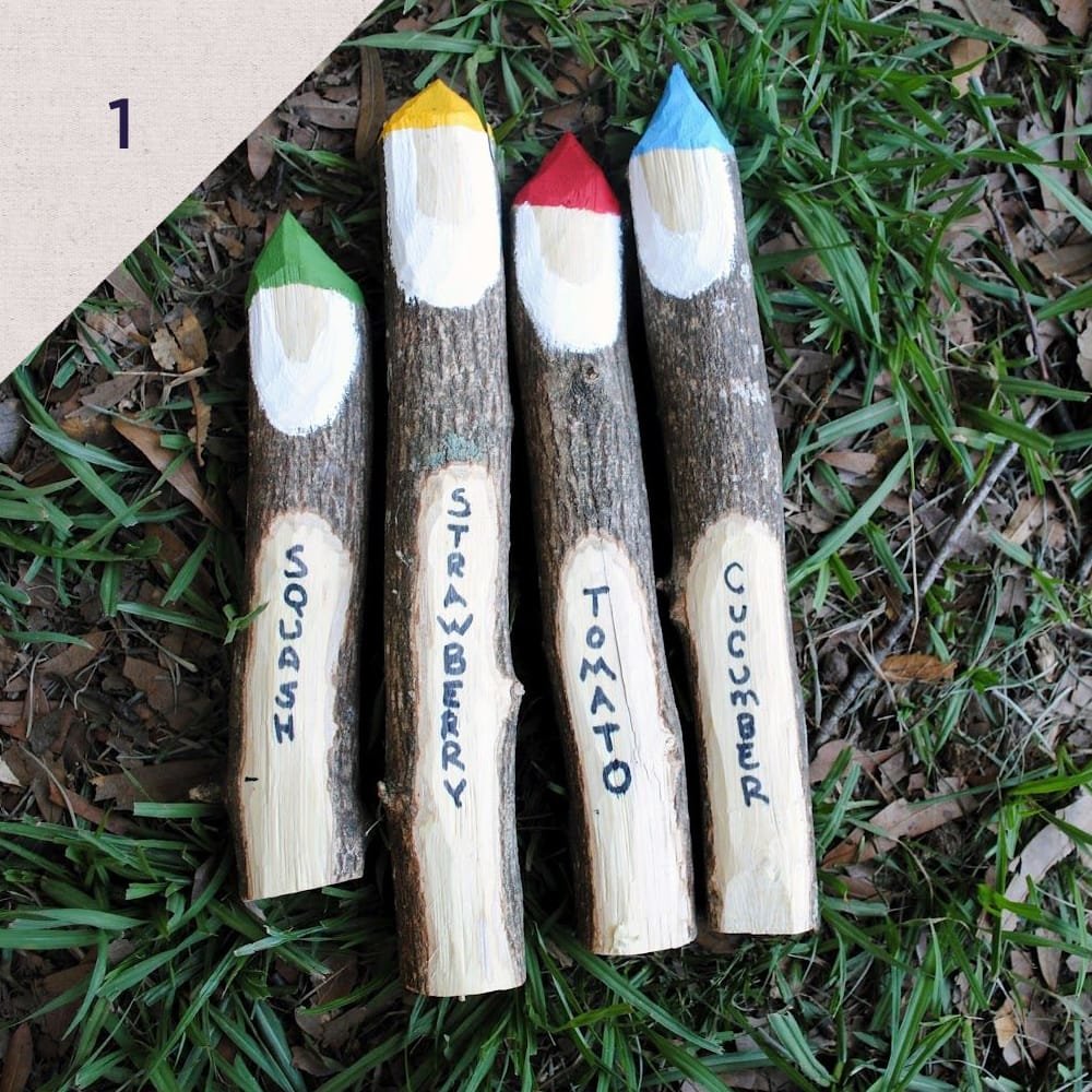 Make these garden markers together - Swallow’s Heart show’s us step by step