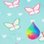 Dainty Butterflies Colour Changing Umbrella