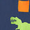 Maillot protecteur à manches longues avec poche – Dinosaure coloré