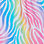 Rainbow Zebra Baby Ruffle Swimsuit