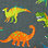 Pyjama court – Dinosaures colorés