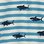 Chemisier boutonné en jersey – Requins sur rayures