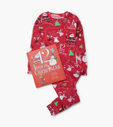 12 Days Of Christmas Book and Red Pajama Set