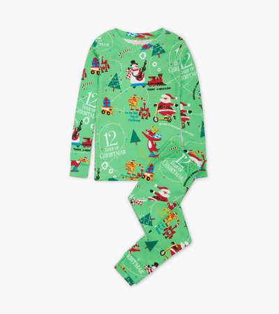 12 Days of Christmas Green Pajama Set