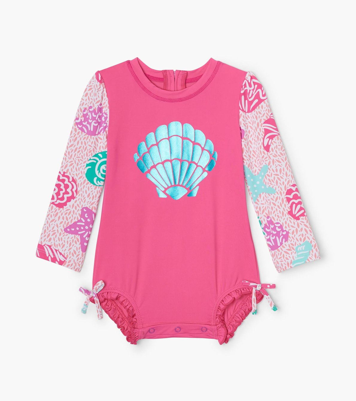 View larger image of Abstract Sea Life Baby Rashguard Swimsuit