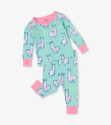 Adorable Alpacas Organic Cotton Baby Pajama Set