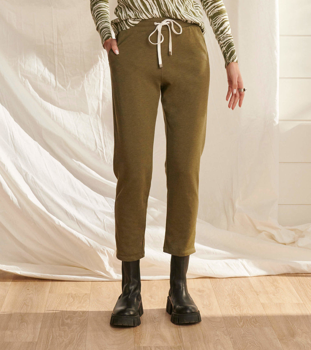 View larger image of Adrien Jogger - Loden Green Melange