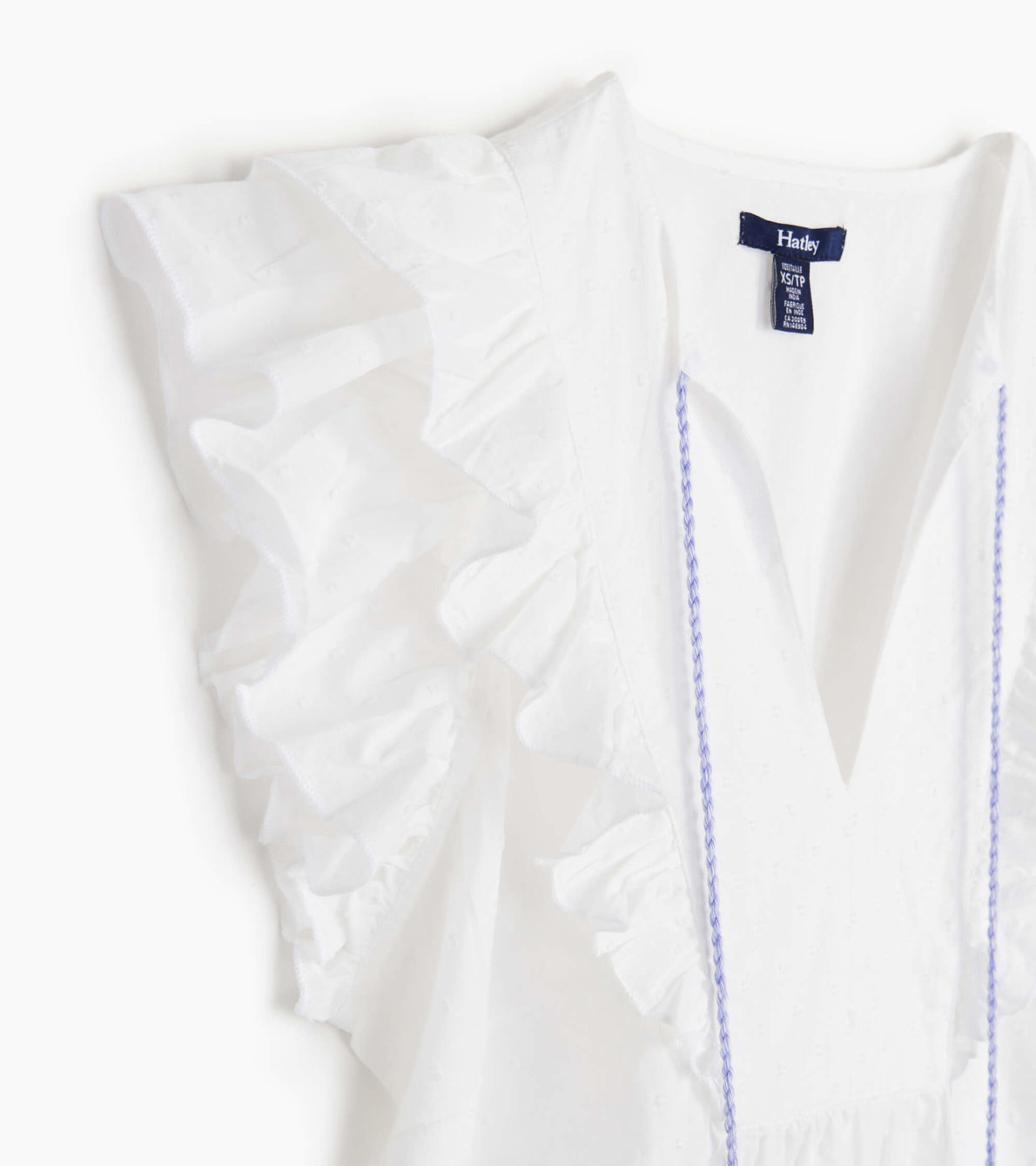 View larger image of Alexa Popover Top - White Voile