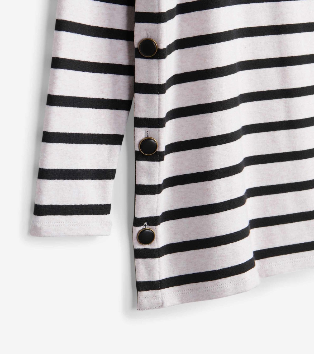 View larger image of Ali Breton Top - Cream Melange Stripes
