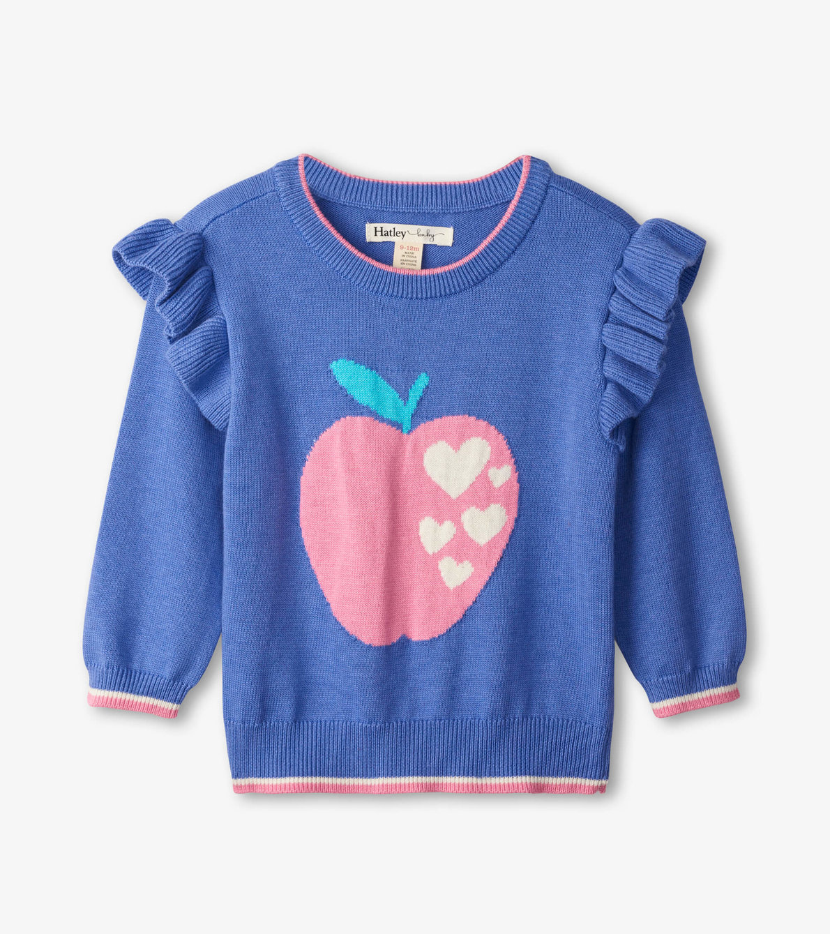 View larger image of Apple Baby Ruffle Sleeve Sweater