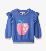 Apple Baby Ruffle Sleeve Sweater