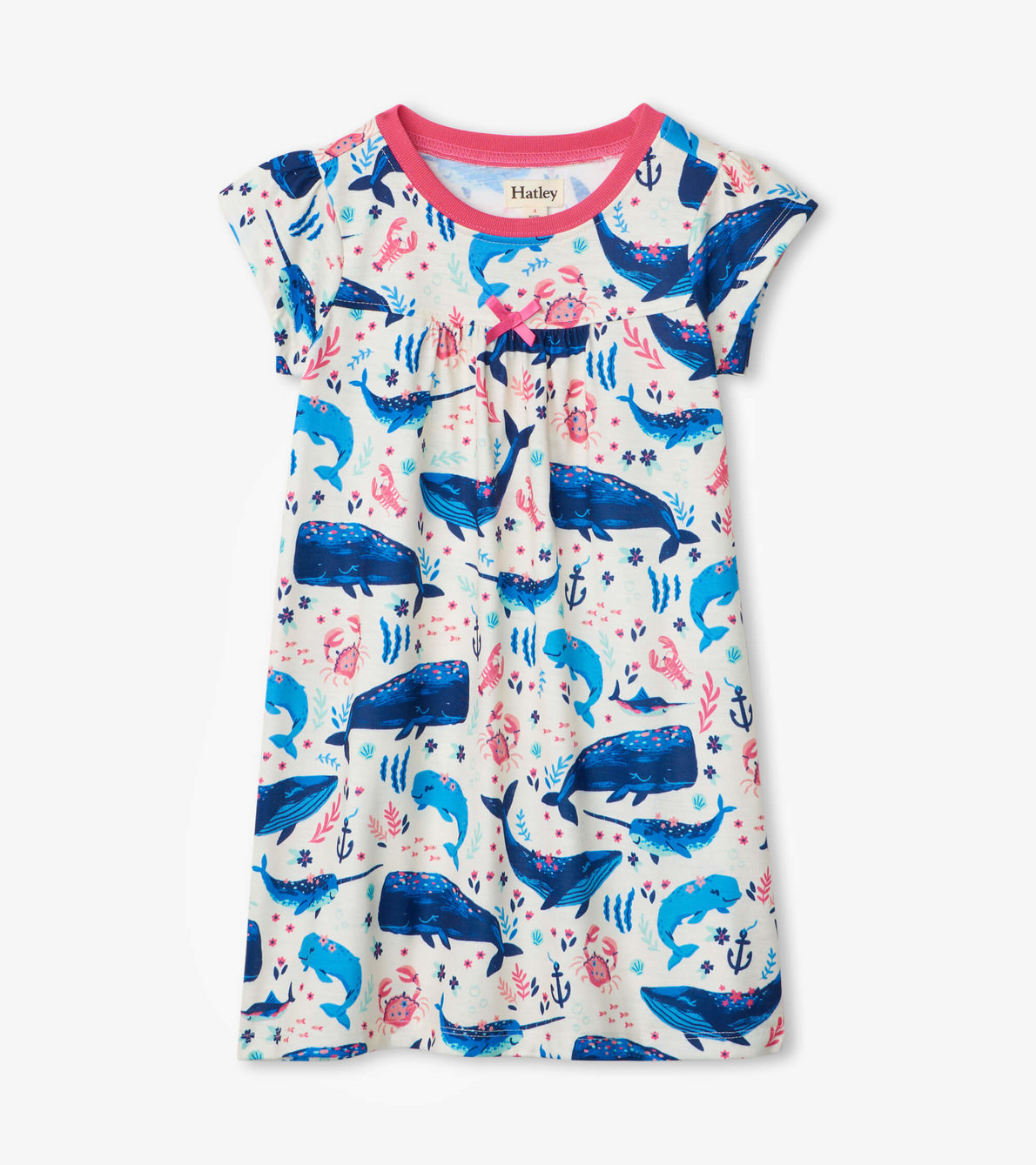 View larger image of Aquatic Friends Short Sleeve Nightdress