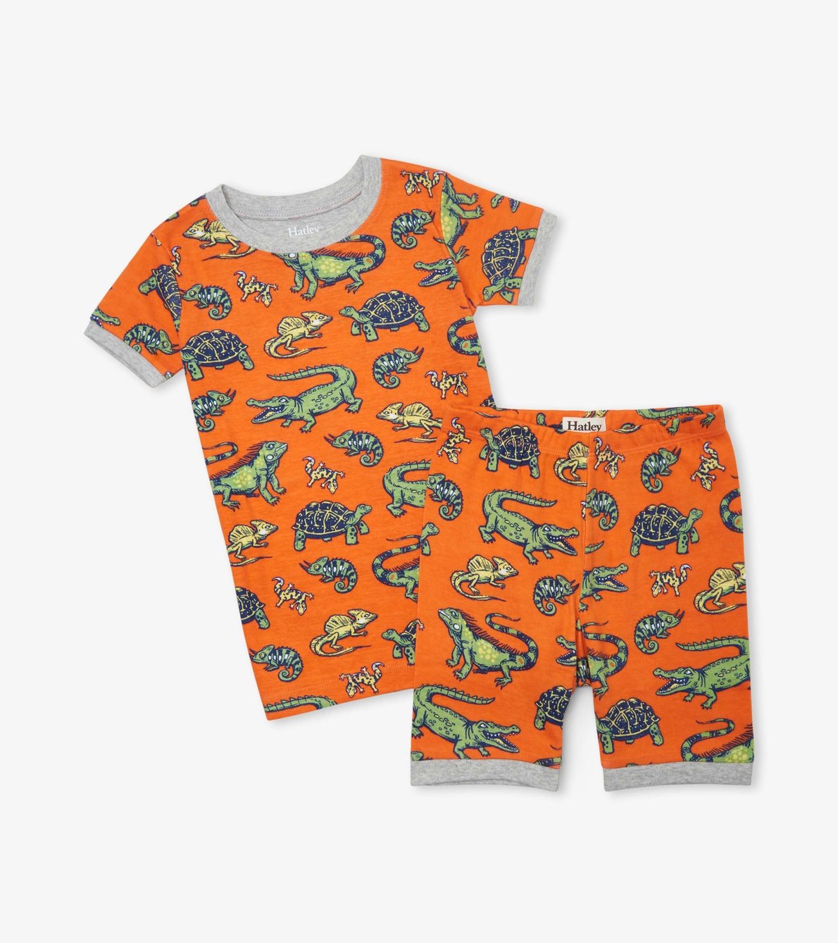 View larger image of Aquatic Reptiles Organic Cotton Short Pajama Set