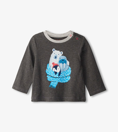 T-shirt à manches longues pour bébé – Copains de l’Arctique