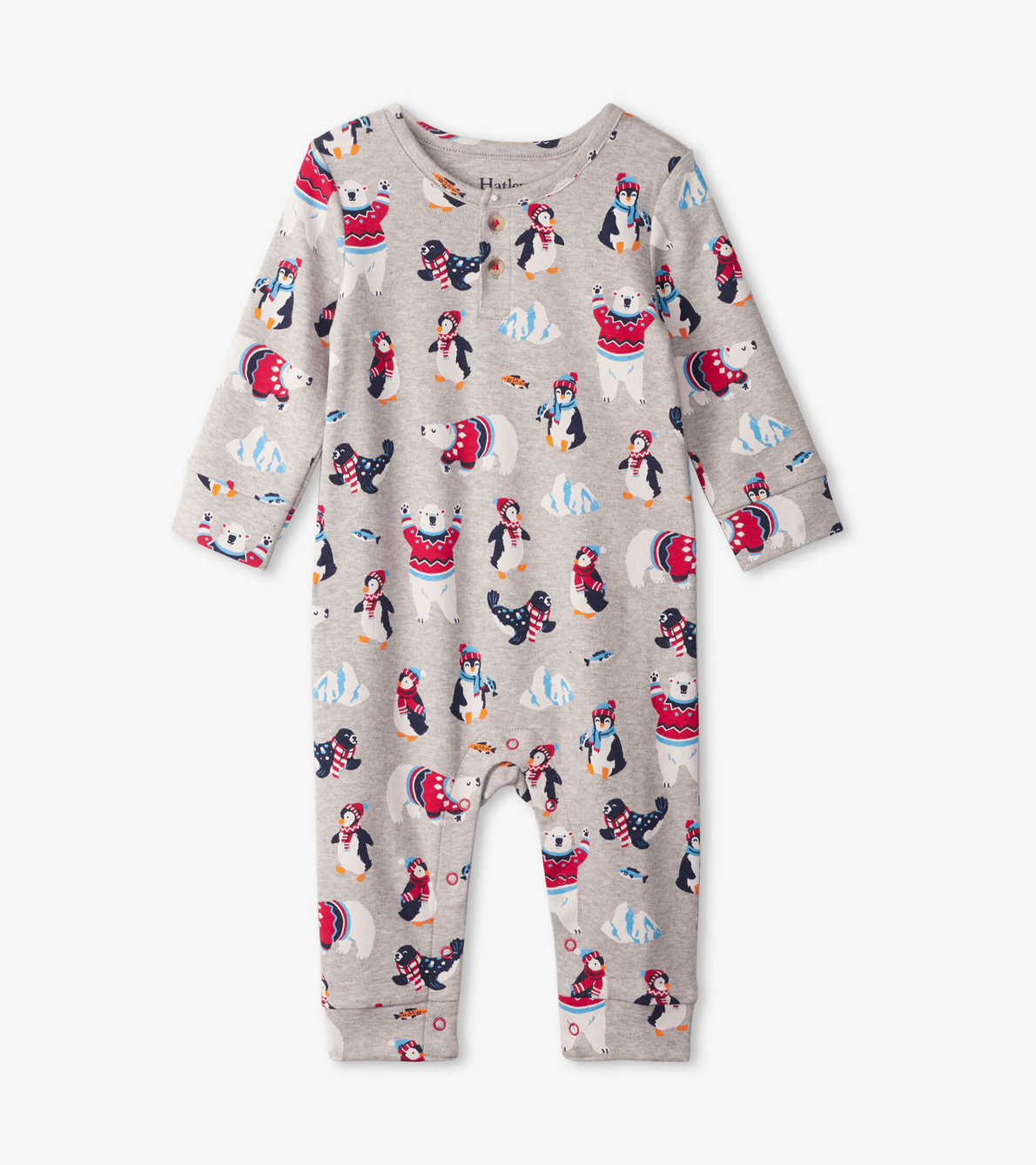 View larger image of Artic Buddies Baby Henley Romper