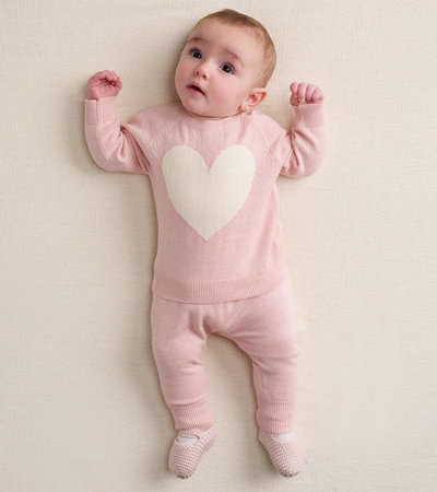 Baby Big Heart Pullover Sweater