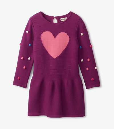 Baby Big Heart Sweater Dress