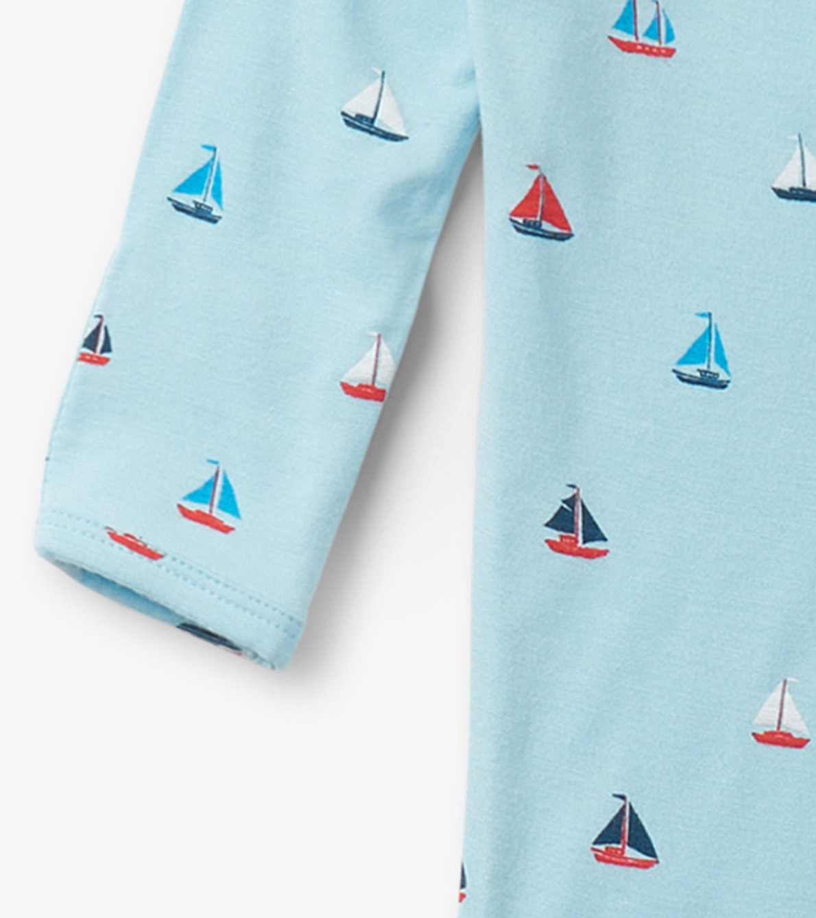 View larger image of Baby Boys Tiny Sailboats Footed Sleeper