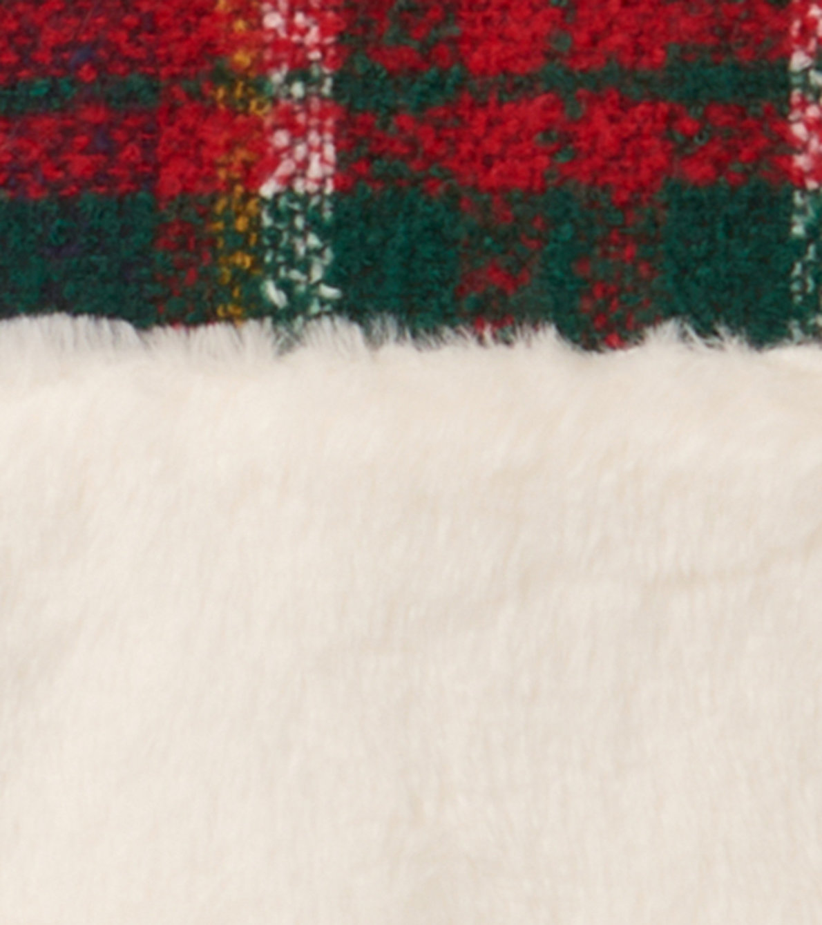 View larger image of Christmas Plaid Faux Fur Trim Dress