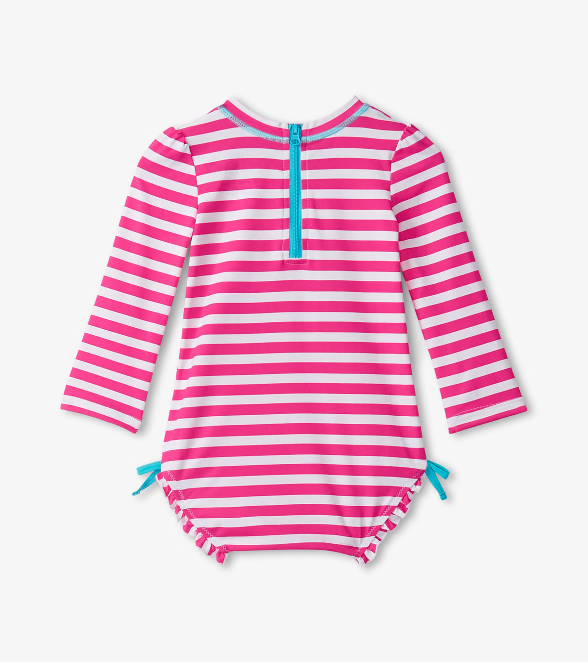 View larger image of Baby Girls Candy Stripes Rashguard Swimsuit