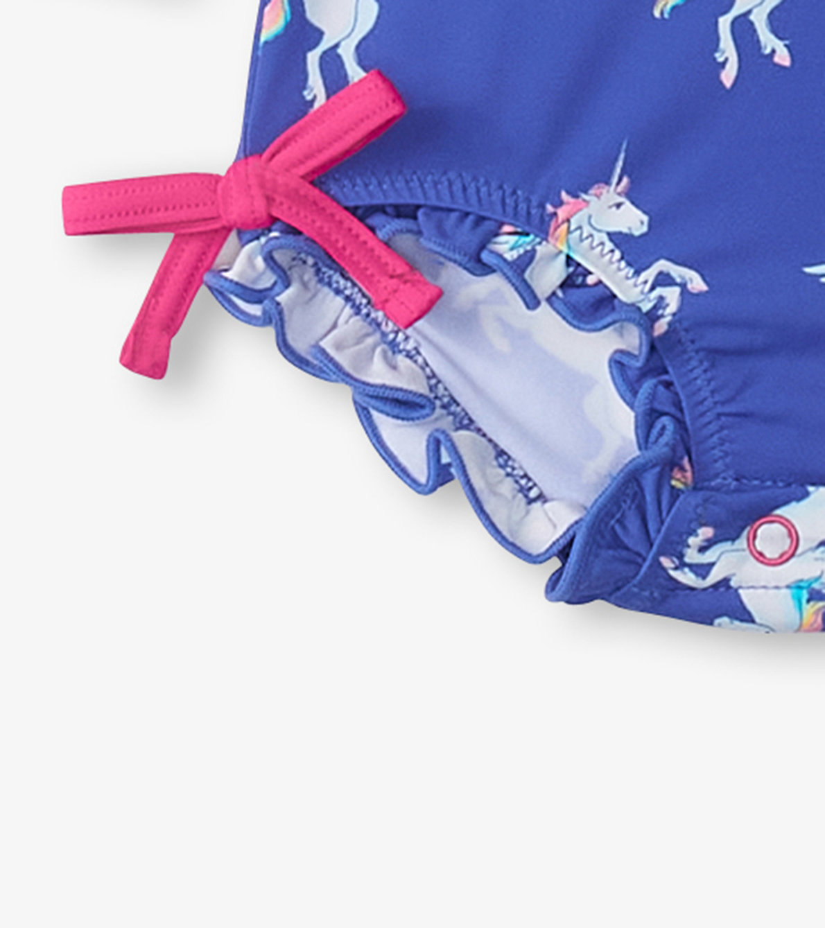 View larger image of Baby Girls Dazzling Unicorn Rashguard Swimsuit