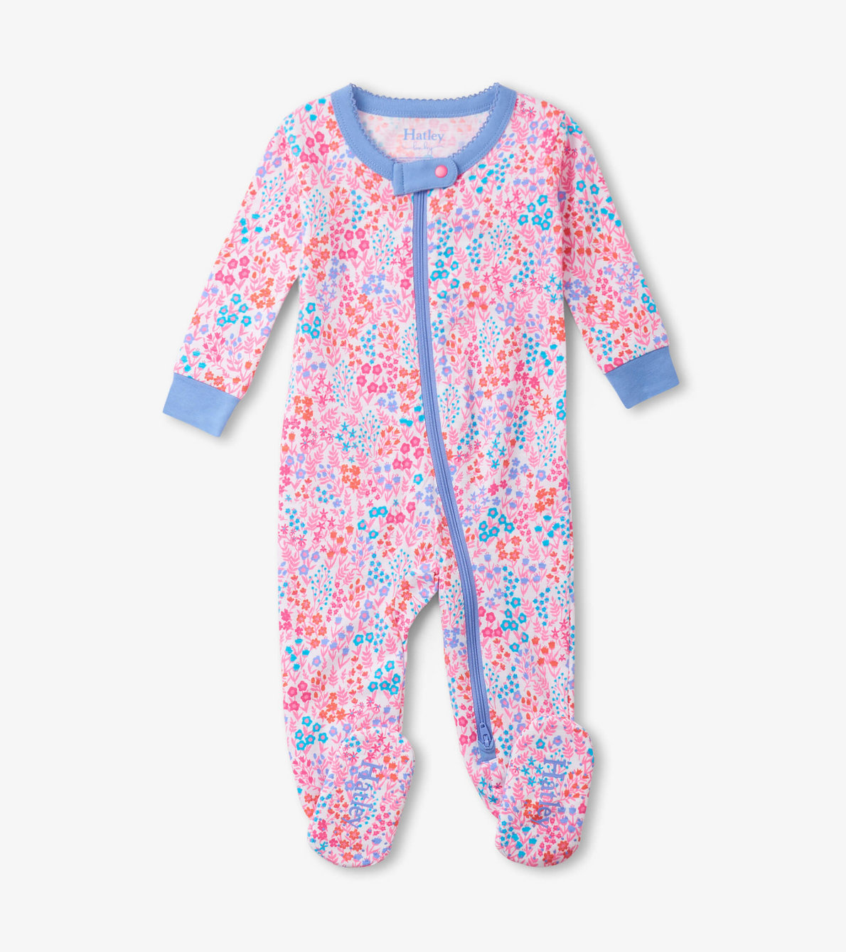 View larger image of Baby Girls Ditsy Floral Footed Sleeper
