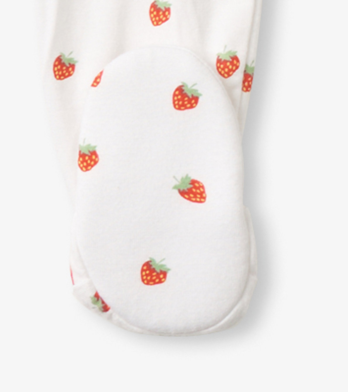 View larger image of Baby Girls Ditsy Strawberries Footed Sleeper