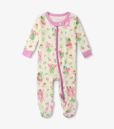 Baby Girls Forest Fairies Footed Sleeper
