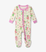 Baby Girls Forest Fairies Footed Sleeper