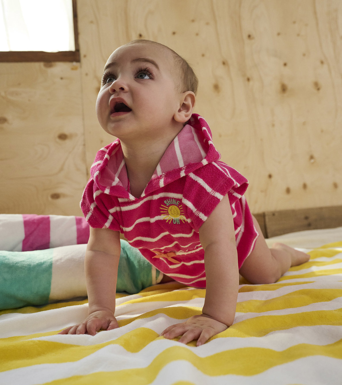 Agrandir l'image de Cache-maillot en tissu éponge pour bébé – Paradis rose