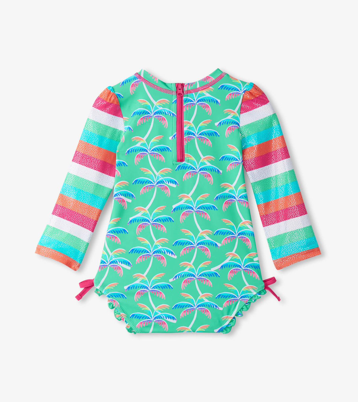 View larger image of Baby Girls Rainbow Palm Rashguard Swimsuit