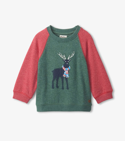 Holiday Stag Pullover Sweatshirt
