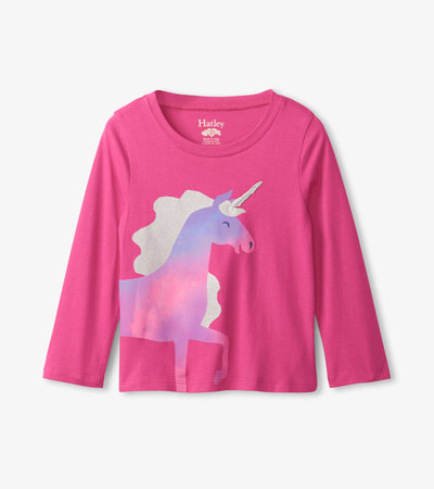 Girls Unicorn Anatomy Long Sleeve T-Shirt - Hatley CA