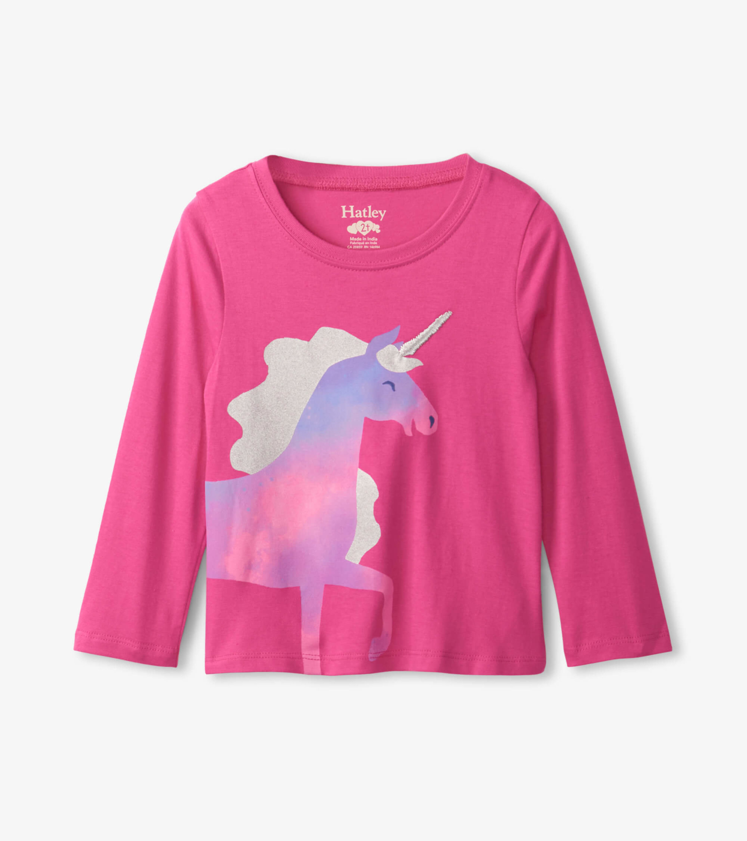 Rasberry Unicorn Long Sleeve T-Shirt - Hatley US
