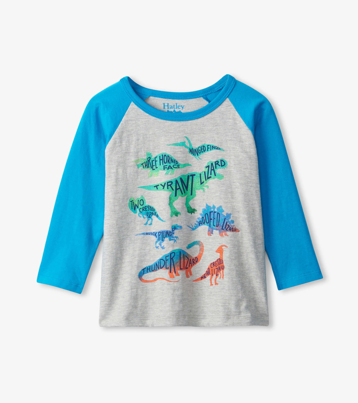 Agrandir l'image de T-shirt à encolure ronde et à manches longues – Dinosaures réels