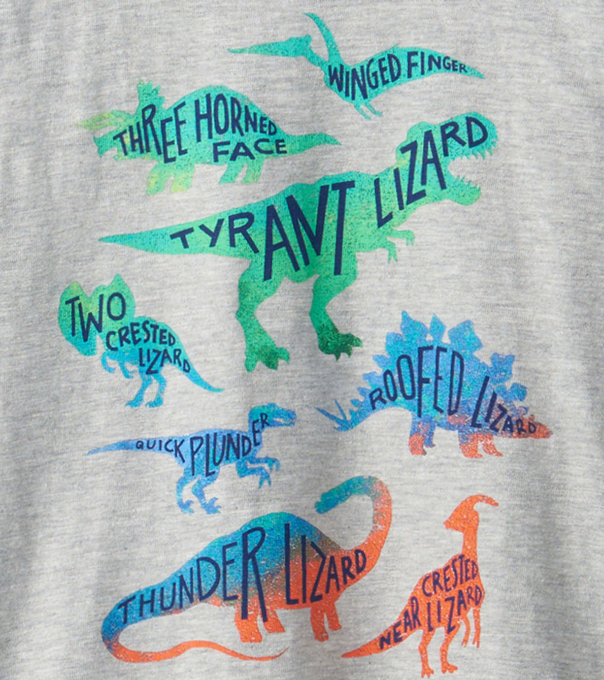 Agrandir l'image de T-shirt à encolure ronde et à manches longues – Dinosaures réels