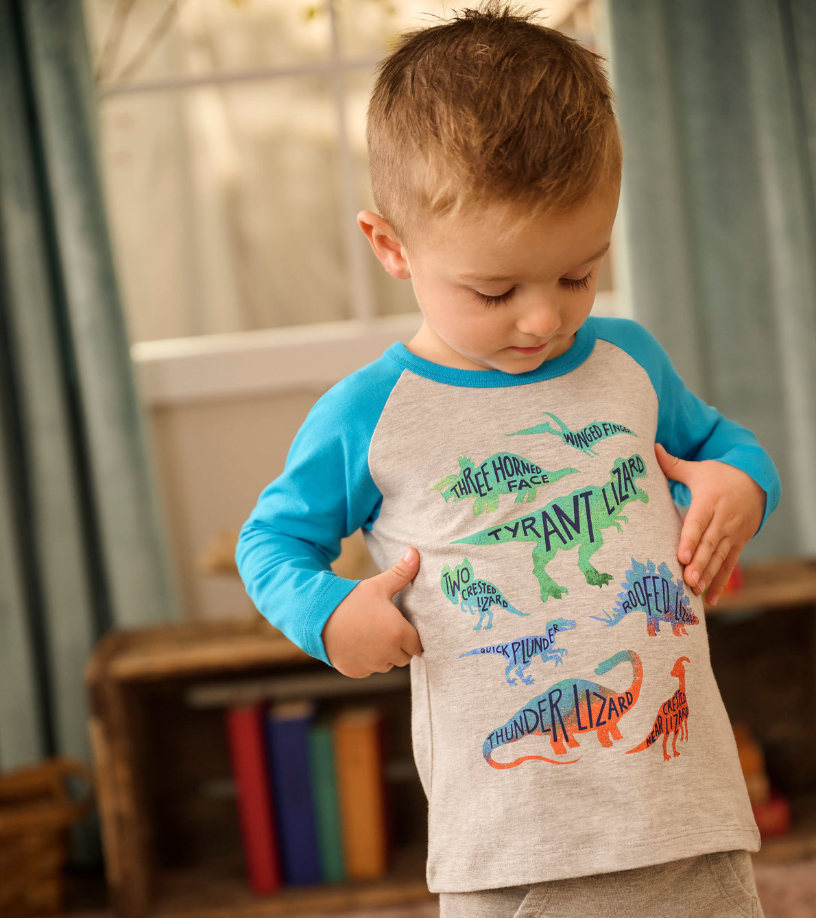 View larger image of Baby & Toddler Boys Real Dinos Long Sleeve T-Shirt