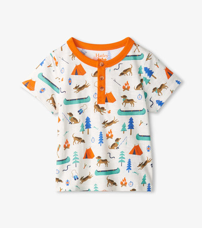 Baby & Toddler Boys Camping Dogs Henley