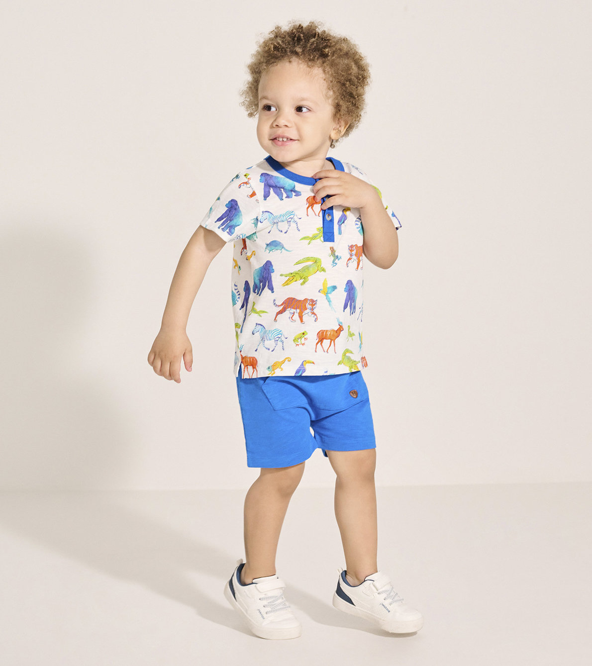 View larger image of Baby & Toddler Boys Deep Sky Blue Kanga Shorts