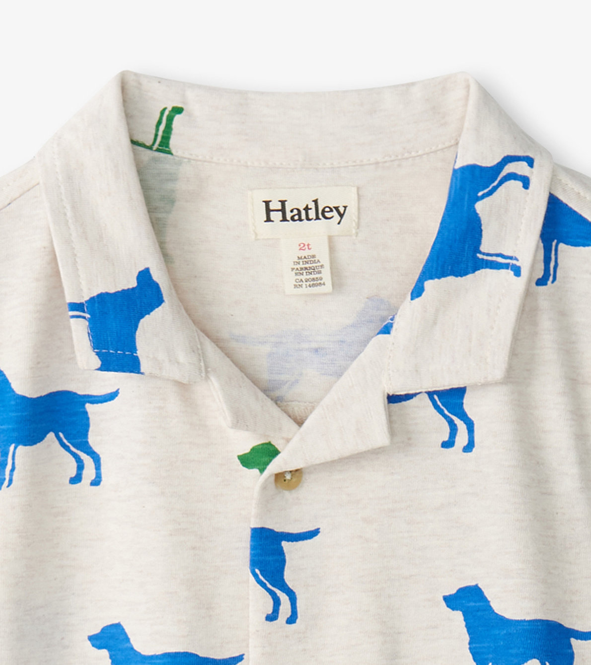 View larger image of Baby & Toddler Boys Dog Silhouette Jersey Button Down