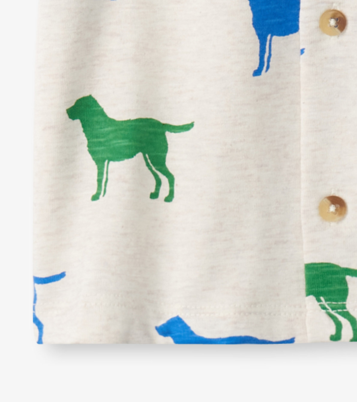 Agrandir l'image de Chemise boutonnée en jersey – Silhouettes de chien