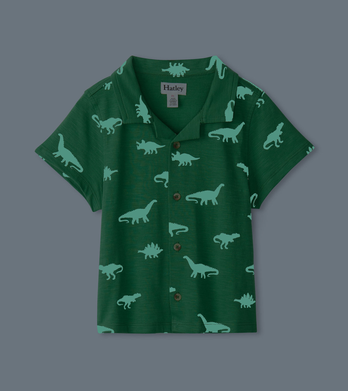 View larger image of Baby & Toddler Boys Glow In The Dark Dino Jersey Button Down