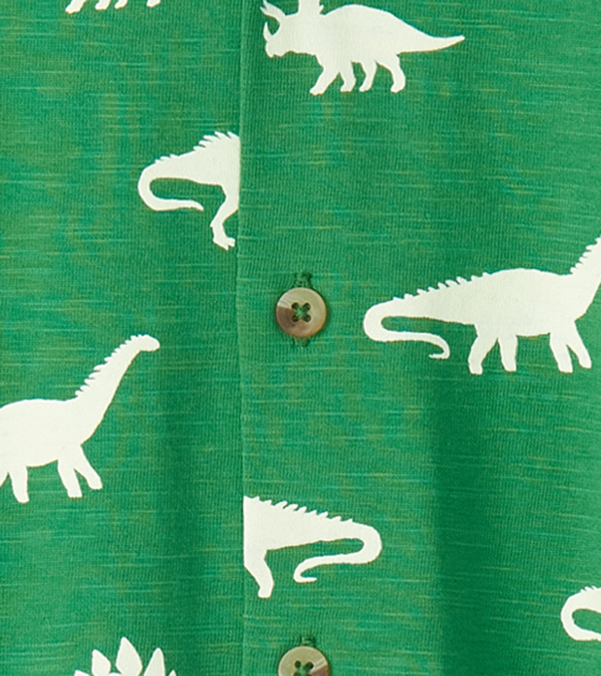 View larger image of Baby & Toddler Boys Glow In The Dark Dino Jersey Button Down