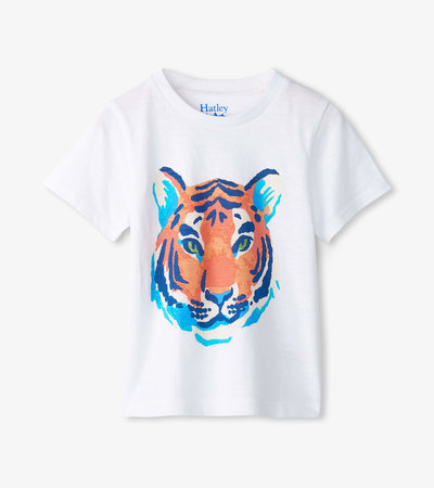 T-shirt à imprimé – Portrait de tigre