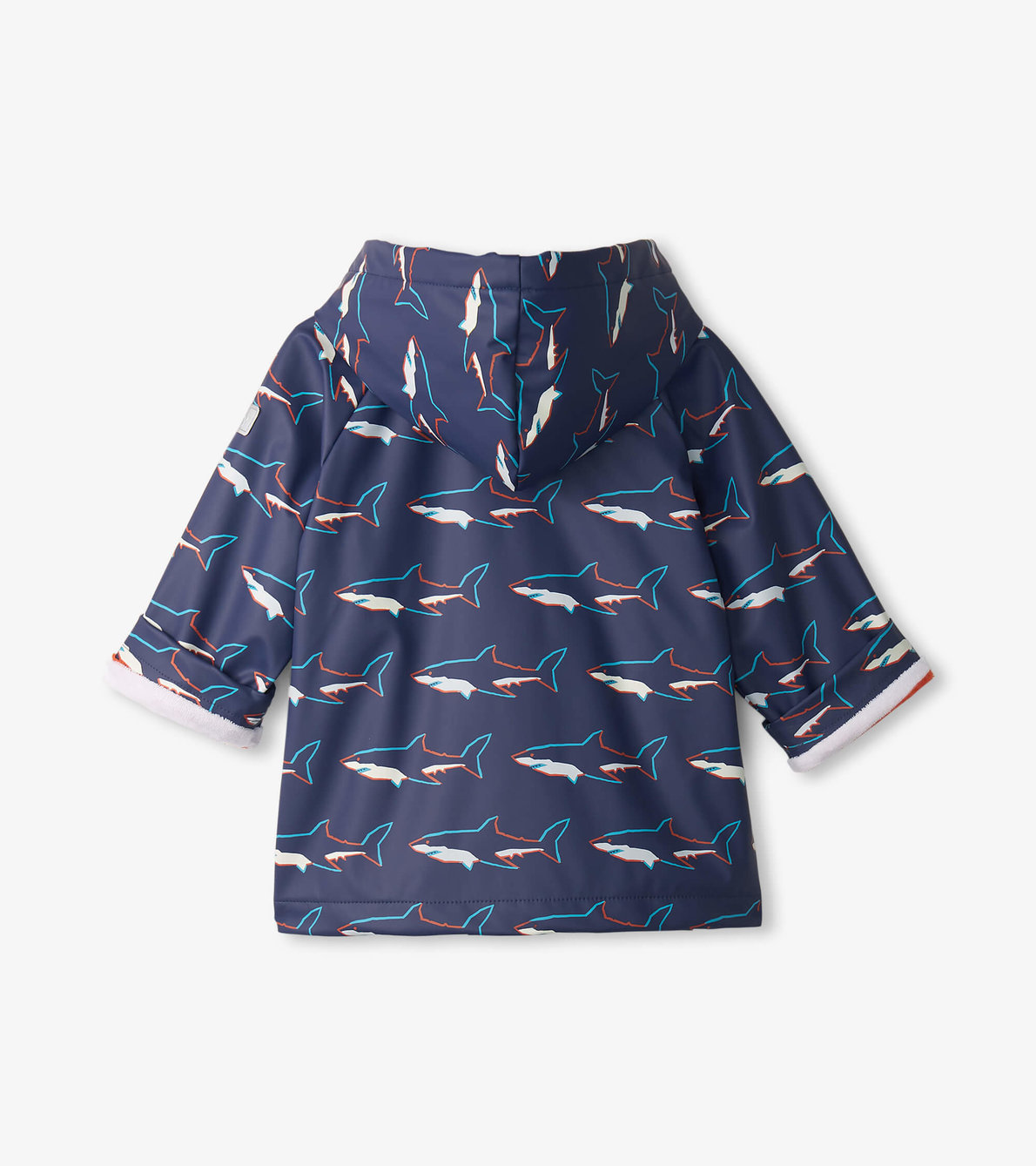 View larger image of Baby & Toddler Boys Sharks Button-Up Raincoat