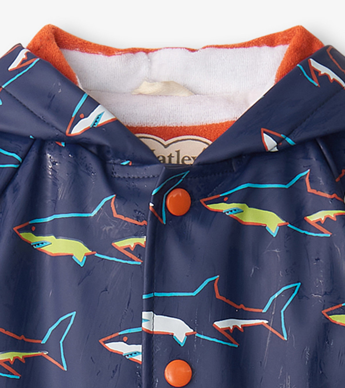 View larger image of Baby & Toddler Boys Sharks Button-Up Rain Jacket