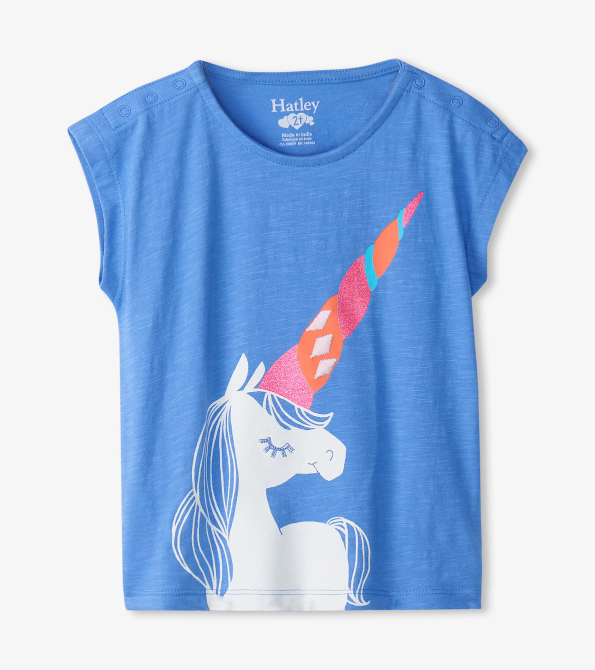 View larger image of Baby & Toddler Girls Party Unicorn Snap Button Shirt