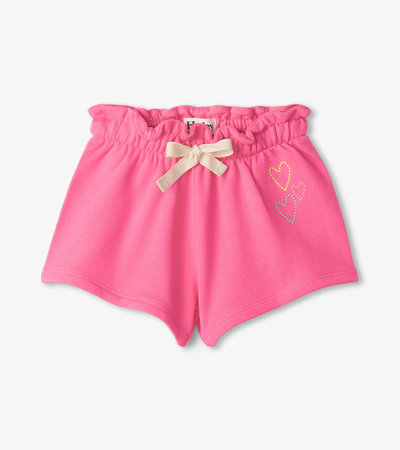 Baby & Toddler Girls Pink Paper Bag Shorts