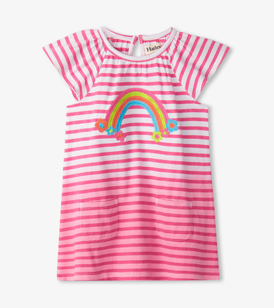 Baby & Toddler Girls Rainbow Easy Raglan Dress