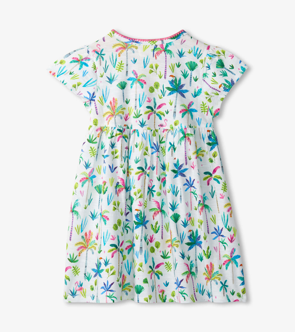 View larger image of Baby & Toddler Girls Rainbow Palms Pocket Puff Dress